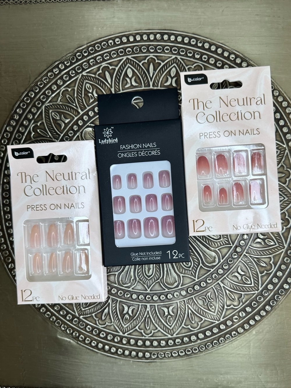Soft Pink Press-On Nails - 12pc